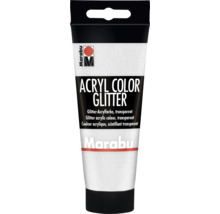 Tube de peinture acrylique scintillante transparente de Marabu
