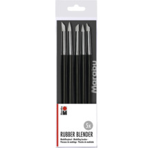 Marabu Modellierpinsel Silikonspitzen Set 5-teilig