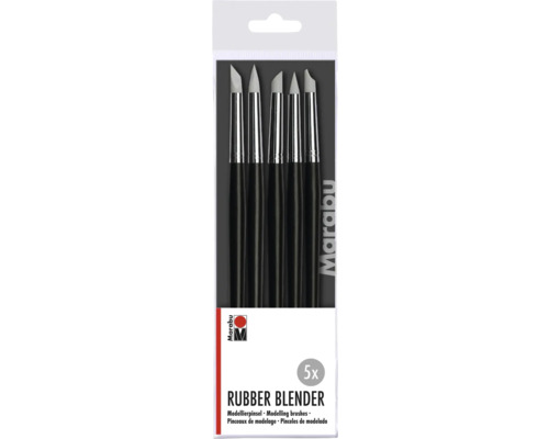 Pinceaux de modelage pointes en silicone Marabu lot de 5