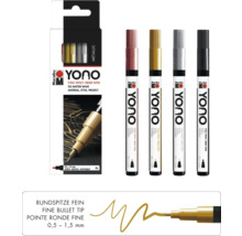 Lot de marqueurs Marabu Yono métal 4x 0,5-1,5 mm