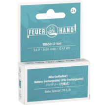 Feuerhand 18650 Li-Ion Akku, wiederaufladbar, 2er-Pack