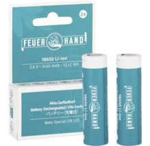 Feuerhand 18650 Li-Ionen Akku, 2er Pack