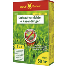 Wolf Garten Désherbant plus engrais pour gazon, paquet pour l''entretien du gazon