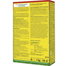 Emballage de l''anti-mauvaises herbes 2 en 1 Wolf Garten plus engrais pour gazon, 1 kilogramme pour 50 mètres carrés