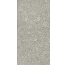 Dalle de terrasse en grès cérame fin Pebbles Light Grey 120 cm x 60 cm x 2 cm