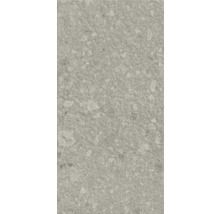 Dalle de terrasse en grès cérame fin Pebbles Light Grey 120 cm x 60 cm x 2 cm