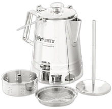 Petromax Perkomax LE14 Kaffeebereiter aus Edelstahl mit Zubehör