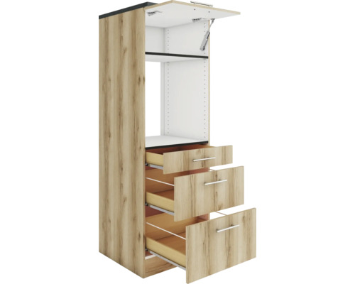 Küchenschrank mit Auszügen und Schwenktür