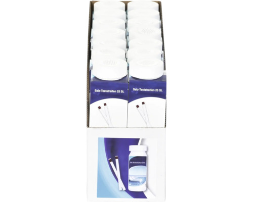 Bandelettes de test de sel, paquet de 25, en emballage carton