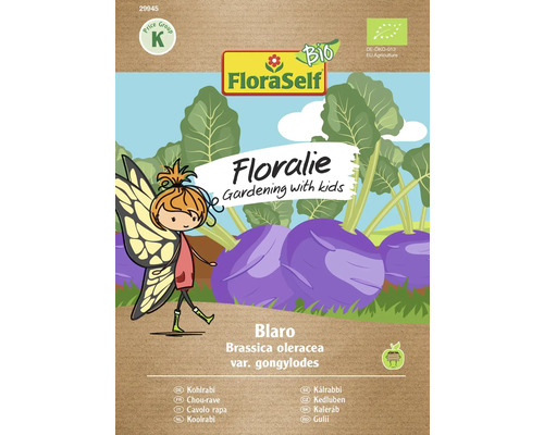 Chou-rave Blaro Floraself Floralie & Flo semences hybrides graines de légumes FloraSelf Floralie Chou-rave Blaro Sachet de graines