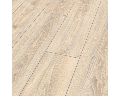 Surface de sol stratifié claire avec aspect bois