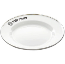Weißer Teller mit Petromax Logo