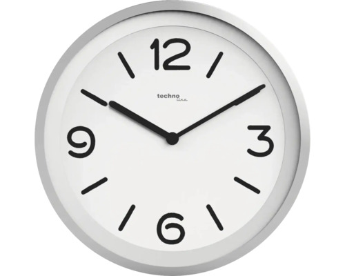 Horloge murale avec affichage analogique et logo Techno Line