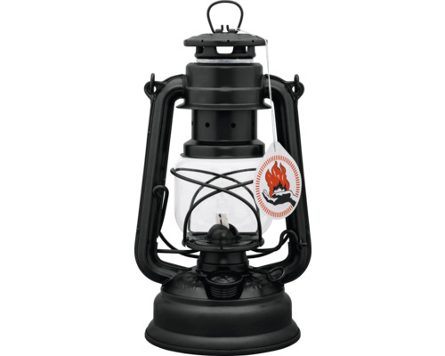 Lampe tempête Feuerhand 15 x 13,5 x 26,5 cm noir mat y compris mèche