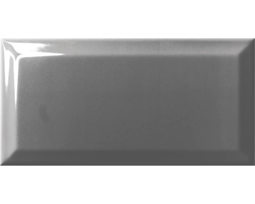 Carreau de métro gris brillant