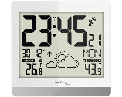 Wetterstation mit Anzeige von Innen- und Außentemperatur