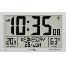 Funkgesteuerte Wetterstation mit Anzeige von Uhrzeit, Datum, Temperatur und Luftfeuchtigkeit