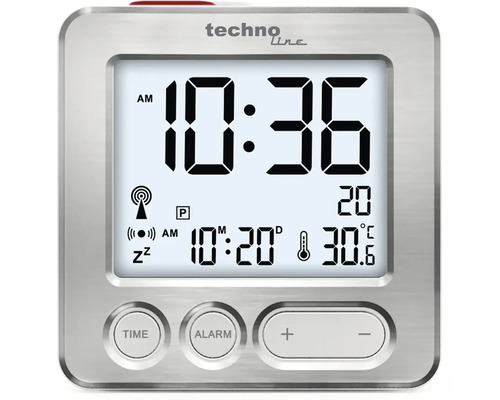 Réveil numérique avec affichage de l''heure, de la date et de la température