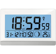 Station météorologique numérique avec affichage de l''heure, de la date, du jour de la semaine et de la température