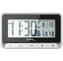 Radio-réveil numérique Techno Line avec affichage de l''heure, de la date et de la température