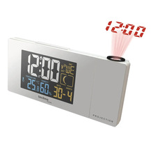 Radio-réveil à projection avec affichage de la température et de l''humidité