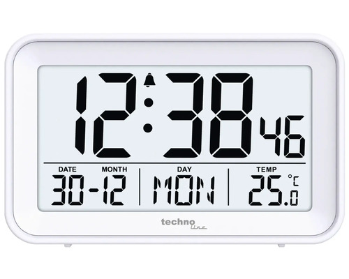 Réveil numérique avec affichage de la date et de la température