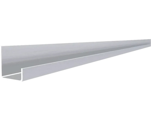 HS Terra Systec Abschlussprofil unten Aluminium 2000 x50 x 45 mm Aluminium U-Profil