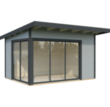 Gartenhaus mit Glasschiebetüren