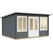 Gartenhaus aus Holz mit Doppeltür und Fenstern