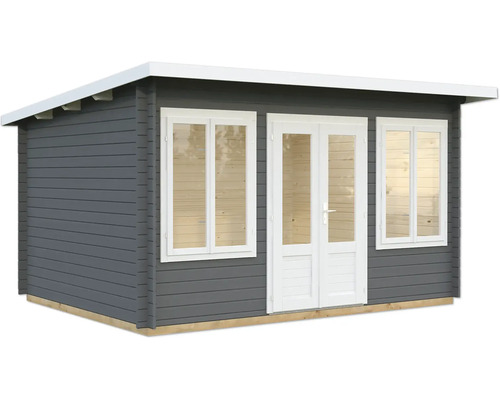 Gartenhaus aus Holz mit Doppeltür und Fenstern