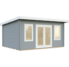Abri de jardin avec porte double et fenêtres
