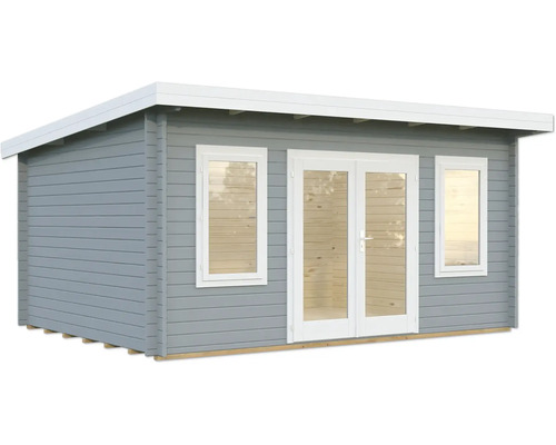 Abri de jardin avec porte double et fenêtres