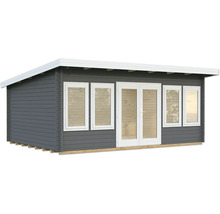 Abri de jardin avec fenêtres et porte double