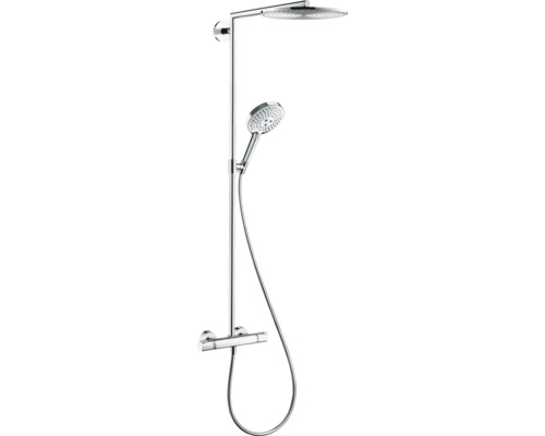 Colonne de douche avec thermostat hansgrohe RAINDANCE chrome brillant 27114000 Système de douche avec douche de tête et douchette à main