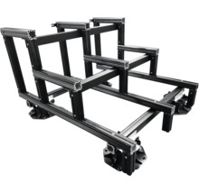 Escalier modulaire Vario pour lames de terrasse 3 niveaux