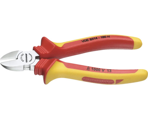 Pince coupante de côté avec isolation VDE et longueur de 160 millimètres