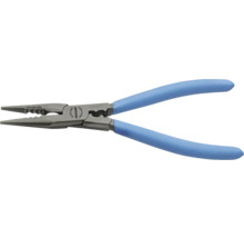 Pince à bec plat Gedore avec surface de préhension et poignée bleue