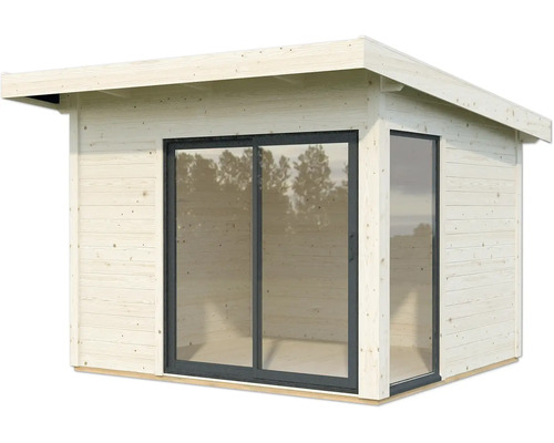 Gartenhaus mit Schiebetür und Fenster aus Holz