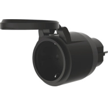 Schutzkontaktsteckdose mit Klappdeckel