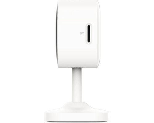 Weisse Überwachungskamera mit Standfuss für den Innenbereich