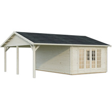 Holz Gartenhaus mit überdachter Terrasse