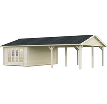 Gartenhaus mit Anbau aus Holz
