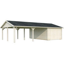 Holzgarage mit Carport für den Aussenbereich