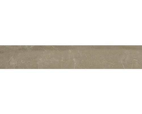 Sockel Living 10 x 60 x 0,9 cm Cinnamon poliert braun Keramikfliese mit Steinoptik