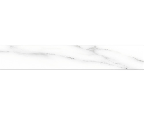 Socle Macael 10 x 60 x 0,9 cm white poli gris