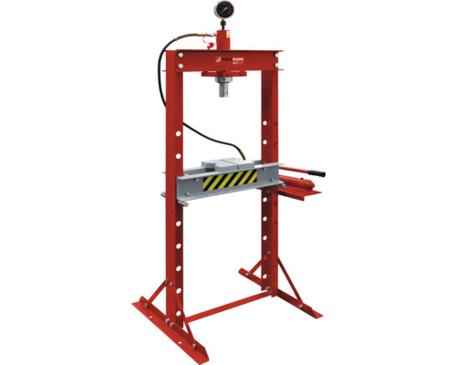 Presse d''atelier avec manomètre et structure en acier