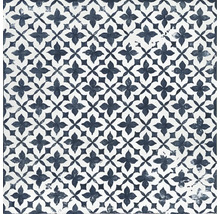 Wand- und Bodenfliese Block Flower azul 20x20cm