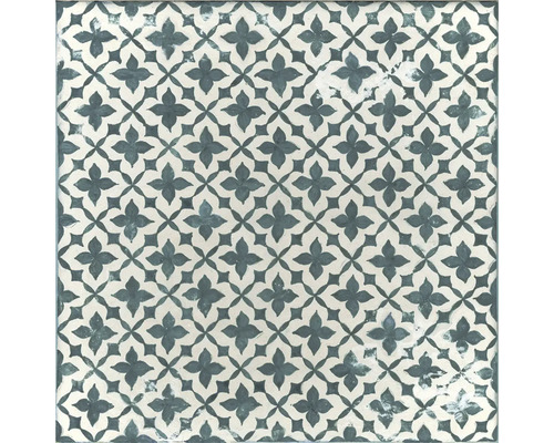 Wand- und Bodenfliese Block Flower verde 20x20cm Fliese mit Blumenmuster