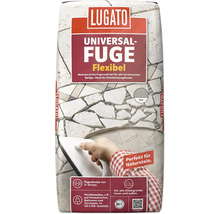 Lugato Universal Fuge flexibel, Mehrbereichs-Fugenmörtel für keramische Beläge und Feinsteinzeugfliesen