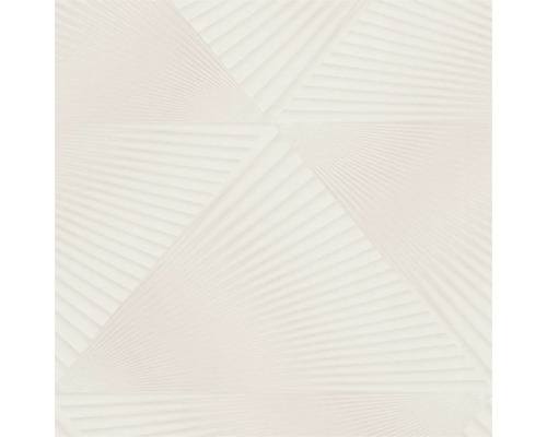 Papier peint intissé 10404-14 Spotlight graphique beige clair Carreau décoratif avec motif triangulaire